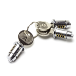 Set of 3 barrels for 2CV with keys