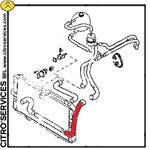 Tubo fra radiatore e pompa per CX D 3/80->