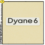 Monogramma DYANE6 - targhetta rettangolare