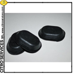 Set of 8 oval rubber plugs for adjusting window channel