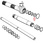 DS power steering control: right distance piece