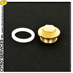 ID/DS Fuel tank drain plug with teflon joint