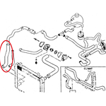 Tube inferieur du radiateur pour CX 20 7/79->