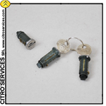 Set of 3 lock barrels (front doors + boot door) with 2 original keys (7/71->)