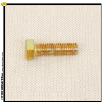 M9 x 30mm bolt - 14mm head - WITH "CHEVRONS" - yellow galvanized