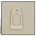Placchetta del passaggio del tirante porta posteriore DS/ID (alluminio)