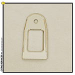 DS Pallas rear door: Plate for check pass (INOX)