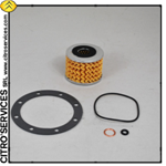 DS/ID Oil filter Purflux complete with paper joint, copper ring and 2 sealing rings.