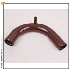 Radiator inlet pipe, BROWN painted galvanized metal, carburettor ID/DS