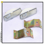 Set of 2 ID/DS Gelbon backing light complete with lugs (6/73->)