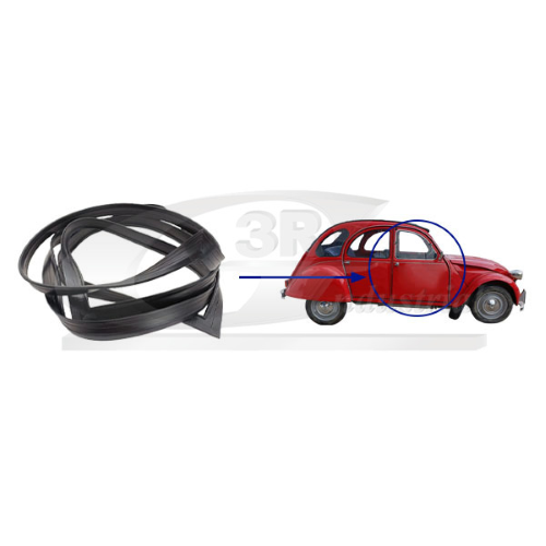 Joint caoutchouc pour porte avant gauche 2CV 63->