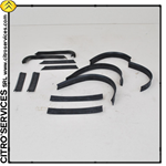 Set of 10 rubber sealings between DS/ID front wings (both right and left) and chassis