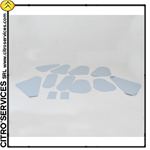 Set of plastic sheets under door panels (12 pre-cut sheets to be glued on 4 doors) - for DS/ID