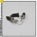 Set of 3 lock barrels (front doors + boot door) with 2 keys (2/69 -> 7/71)