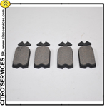 Four brake ceramic pad set, 2CV, Dyane, etc 6/81->