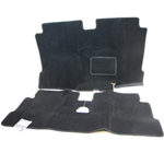 Tapis AV et AR pour 2CV - moquette noir