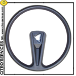 Steering wheel for 2CV6 , black foam, one branch